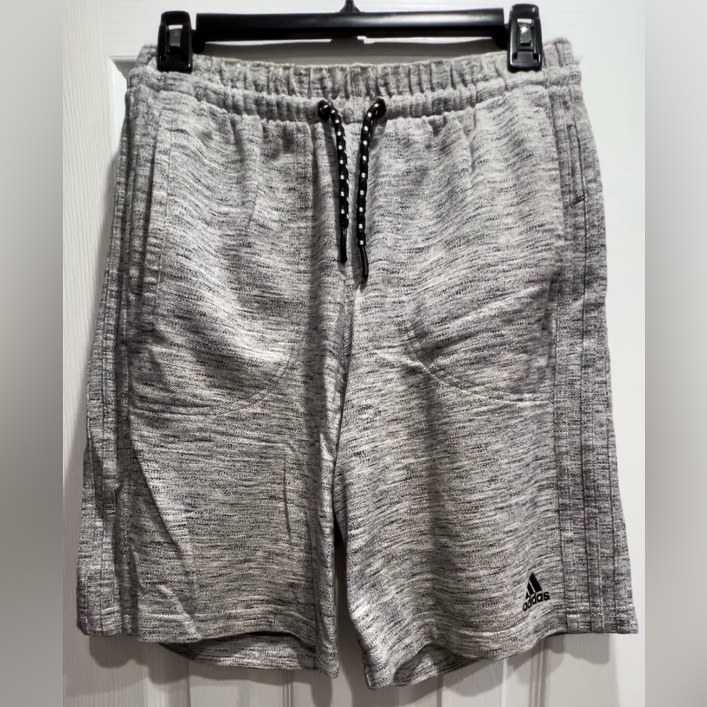 Adidas Gray Athletic Knit Track Running shorts, Men’s Size small